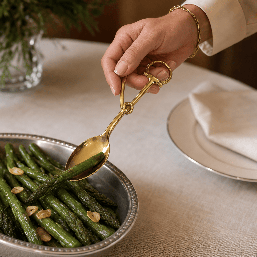 Bit Serving Spoon - Stainless Steel Shiny Gold 4