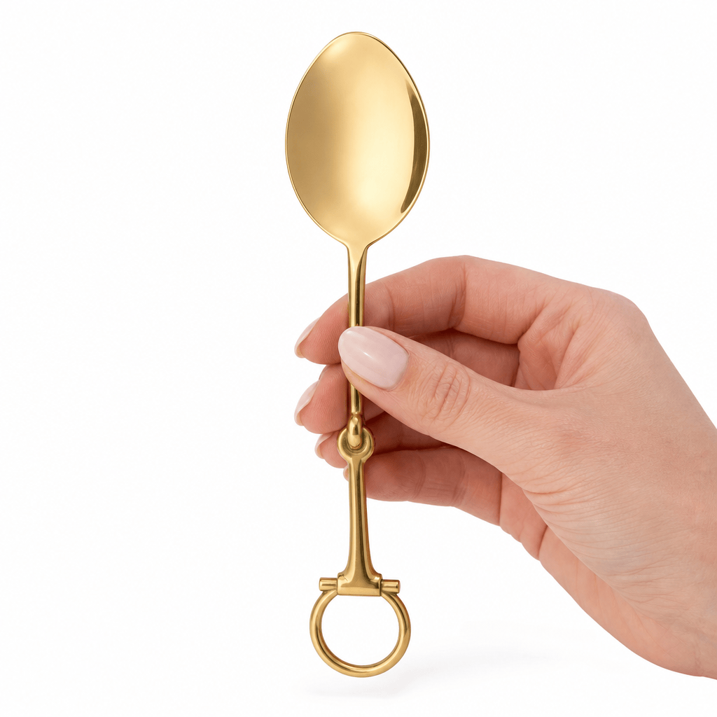 Bit Serving Spoon - Stainless Steel Shiny Gold 7