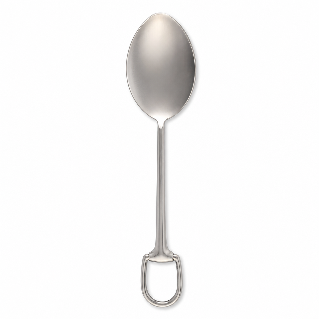 Stirrup Serving Spoon - Stainless Steel Matte Silver 8
