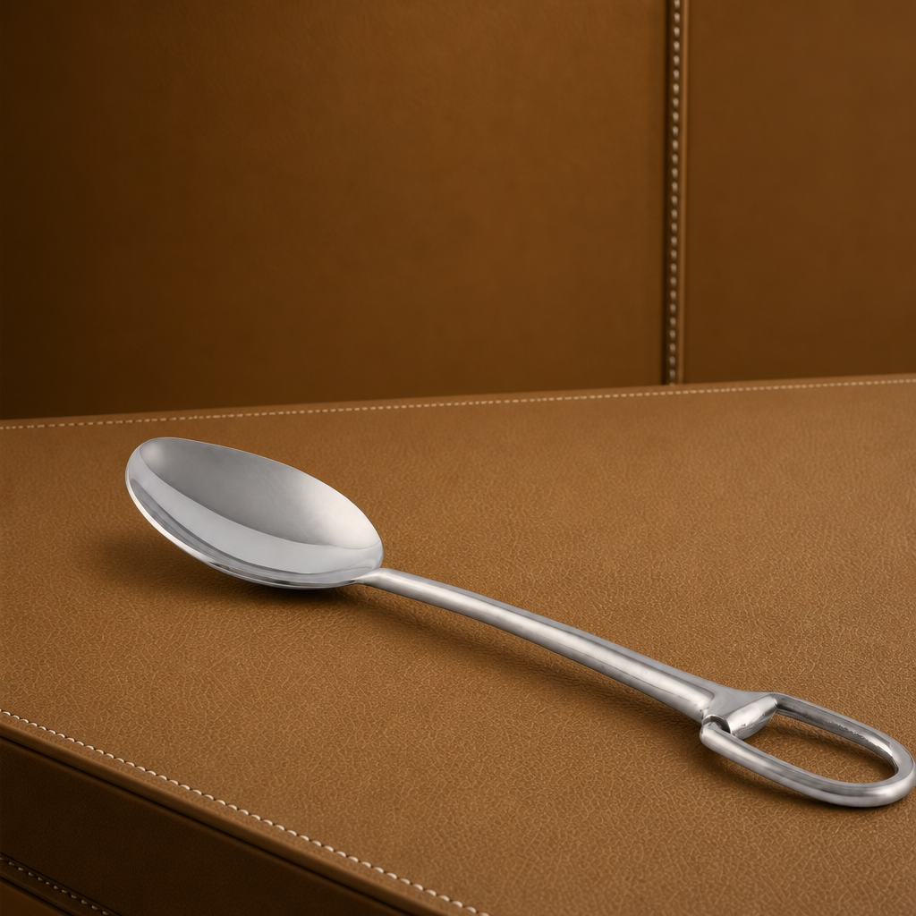 Stirrup Serving Spoon - Stainless Steel Matte Silver 4