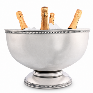 Pewter Medici Bead Ice Tub/Punch Bowl
