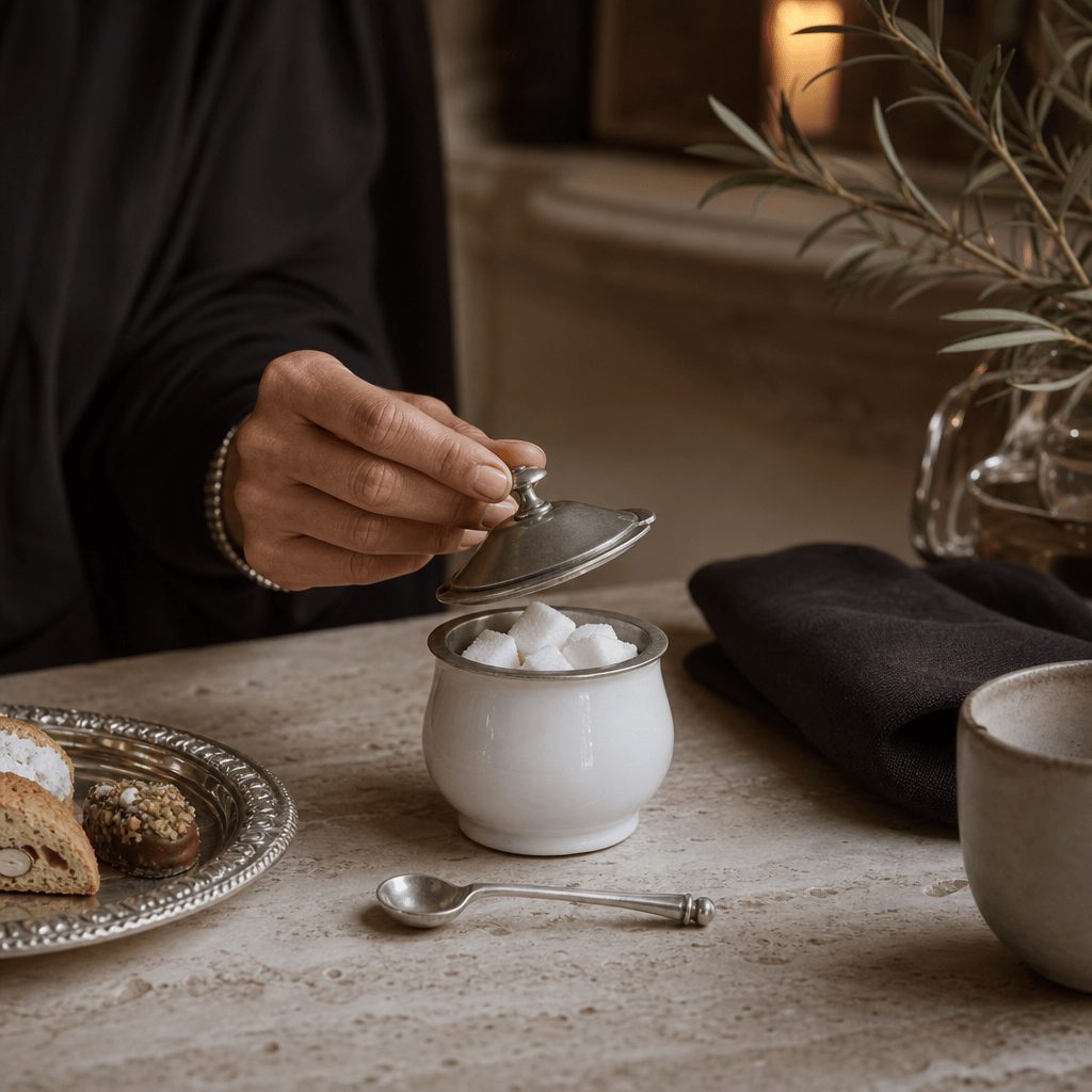 Classic Sugar Bowl and Spoon 6