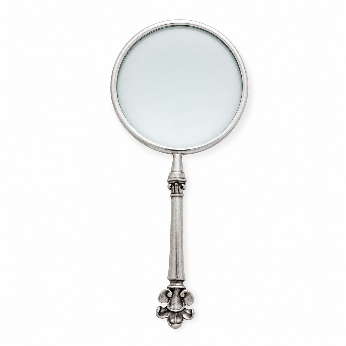 Pewter Provencal Pattern Magnifier 4 inches 1