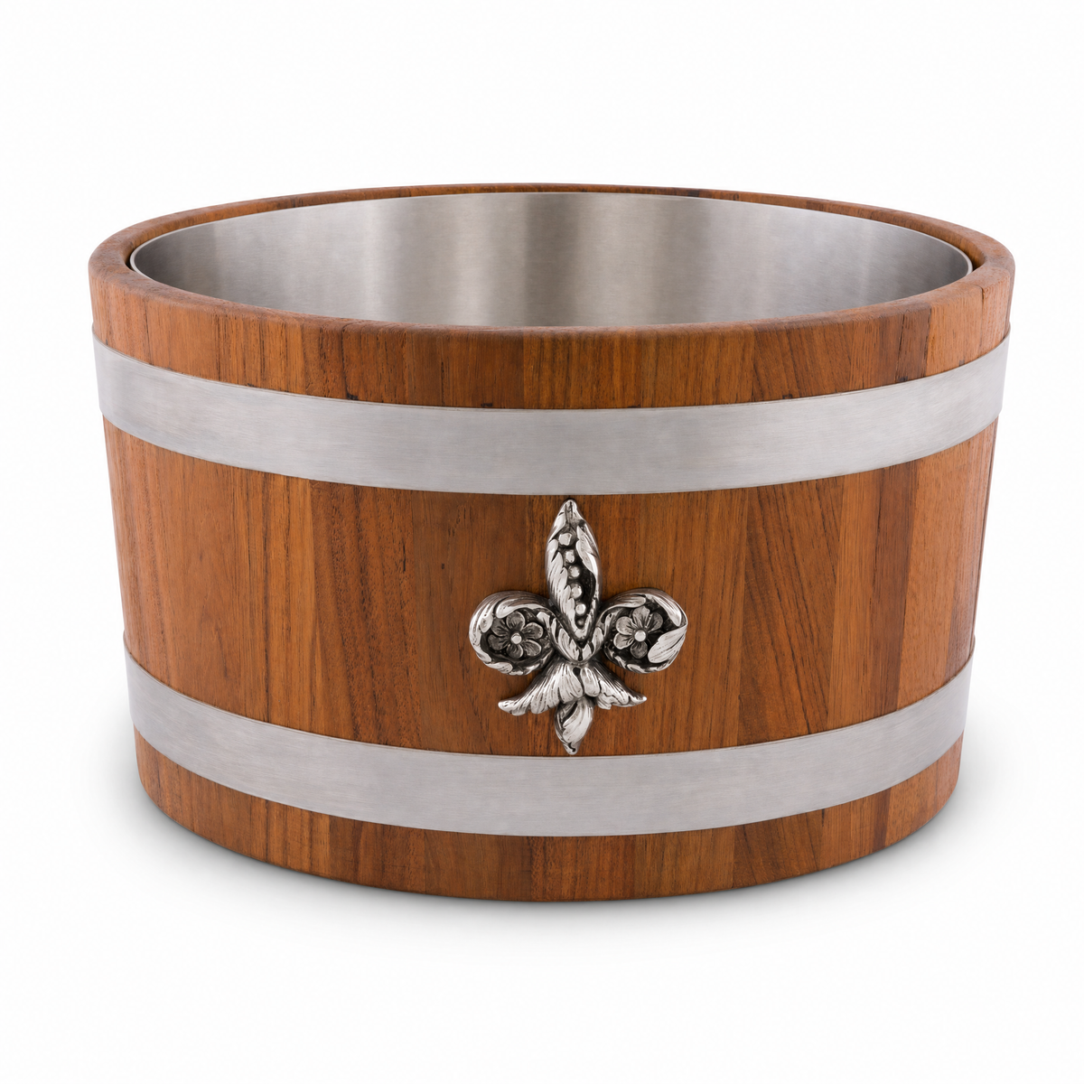 Fleur de lies Teak Beer Cooler 1