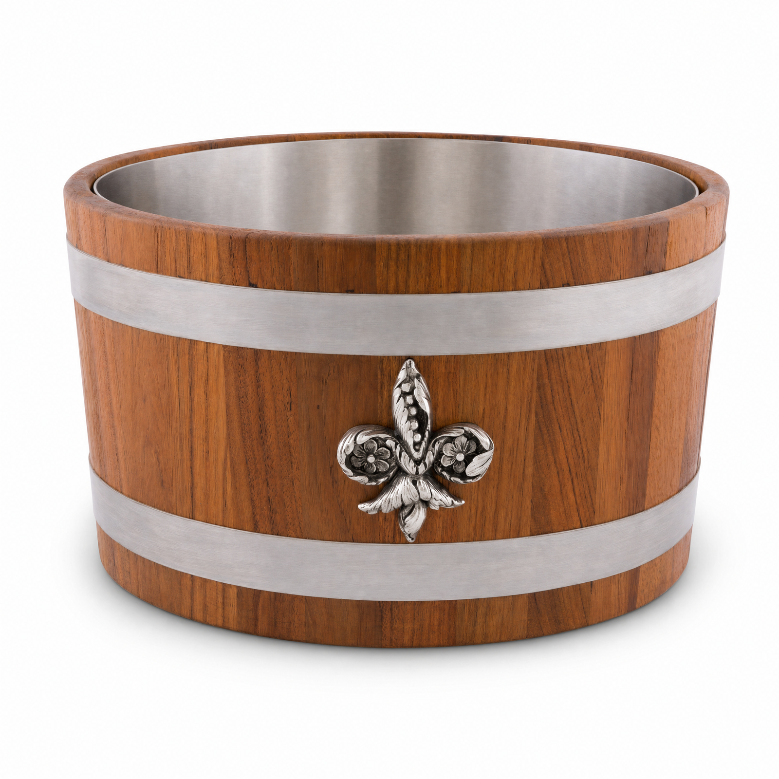 Fleur de lies Teak Beer Cooler 1