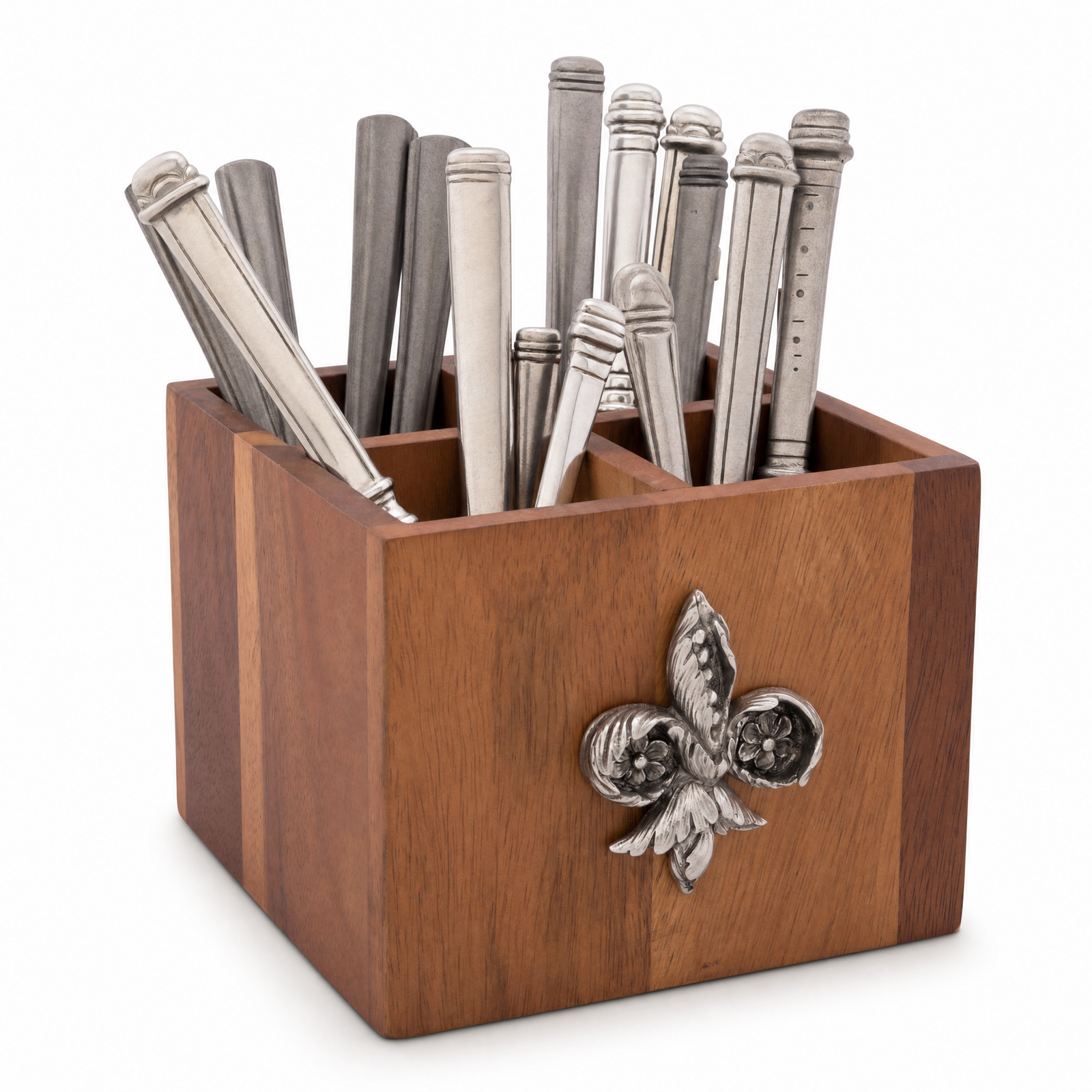 Fleur De Lis Flatware Caddy 1