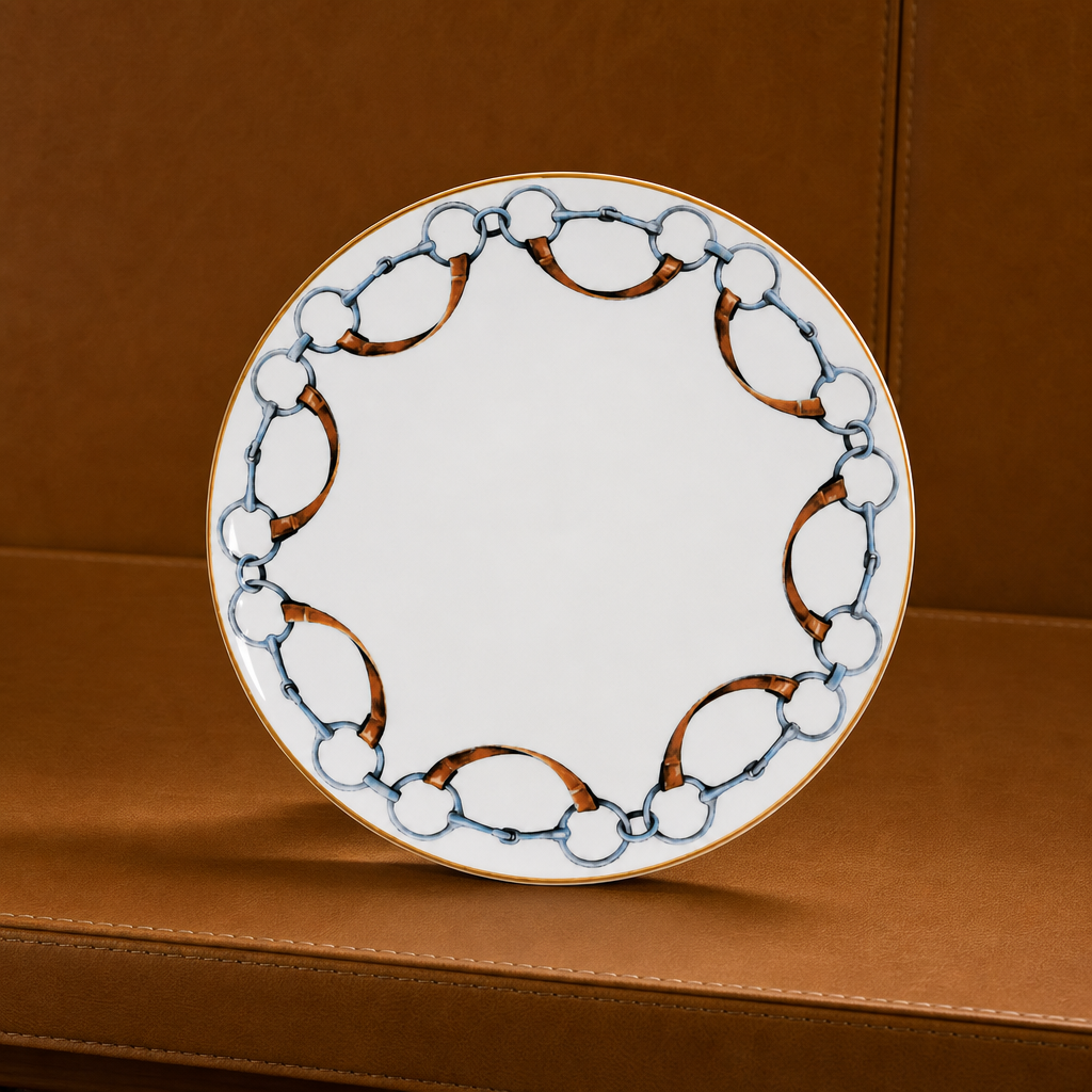 Wellington Bit Pattern Bone China Round Dinner Plate 1