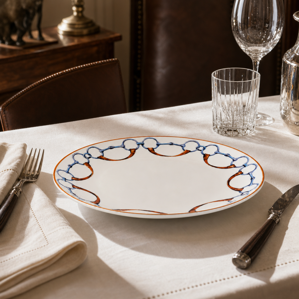 Wellington Bit Pattern Bone China Round Dinner Plate 3