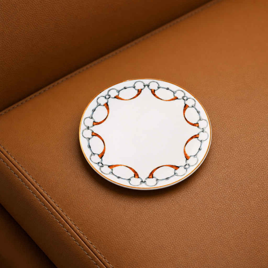 Wellington Bit Pattern Bone China Round Bread Plate 1