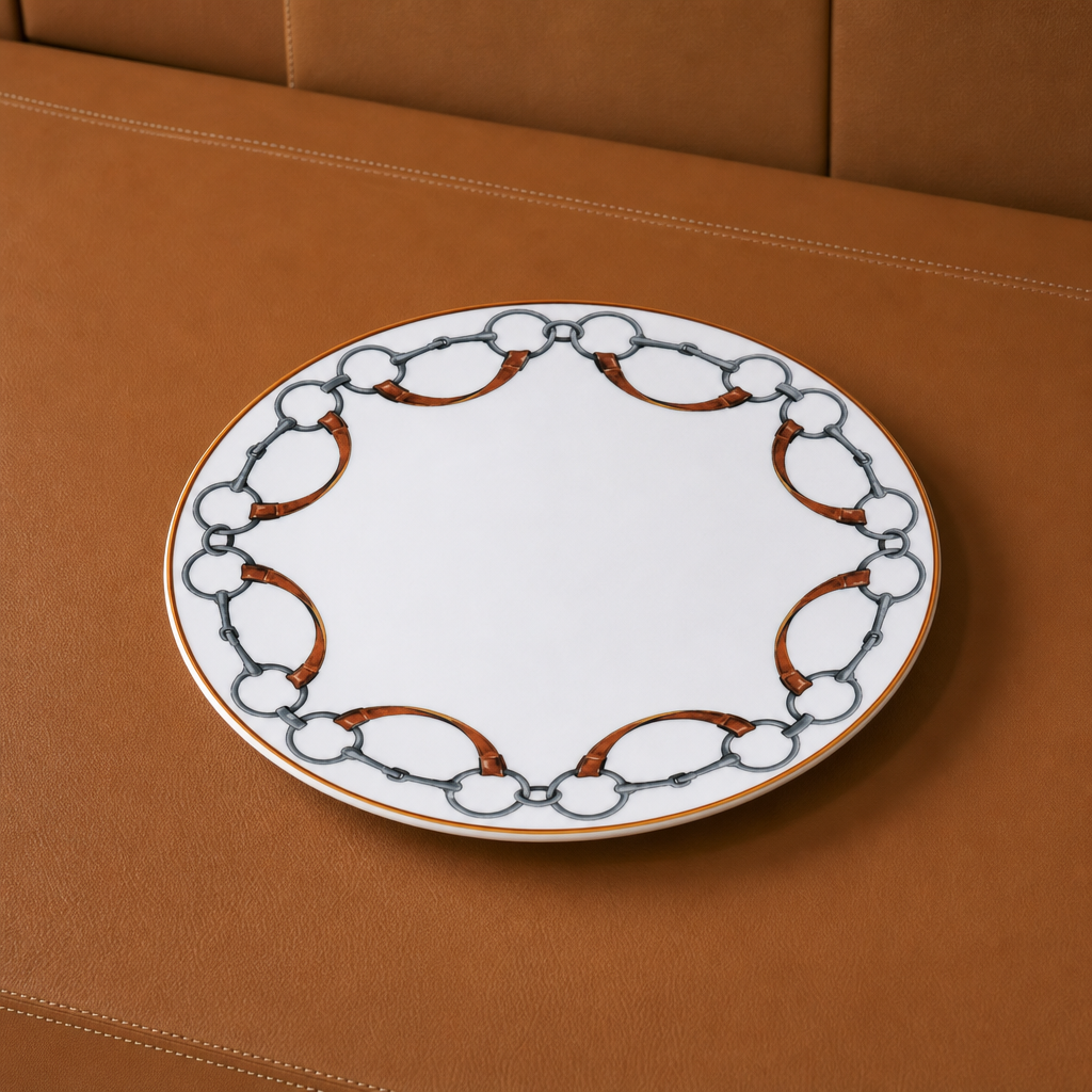 Wellington Bit Pattern Bone China Round Charger Plate 1
