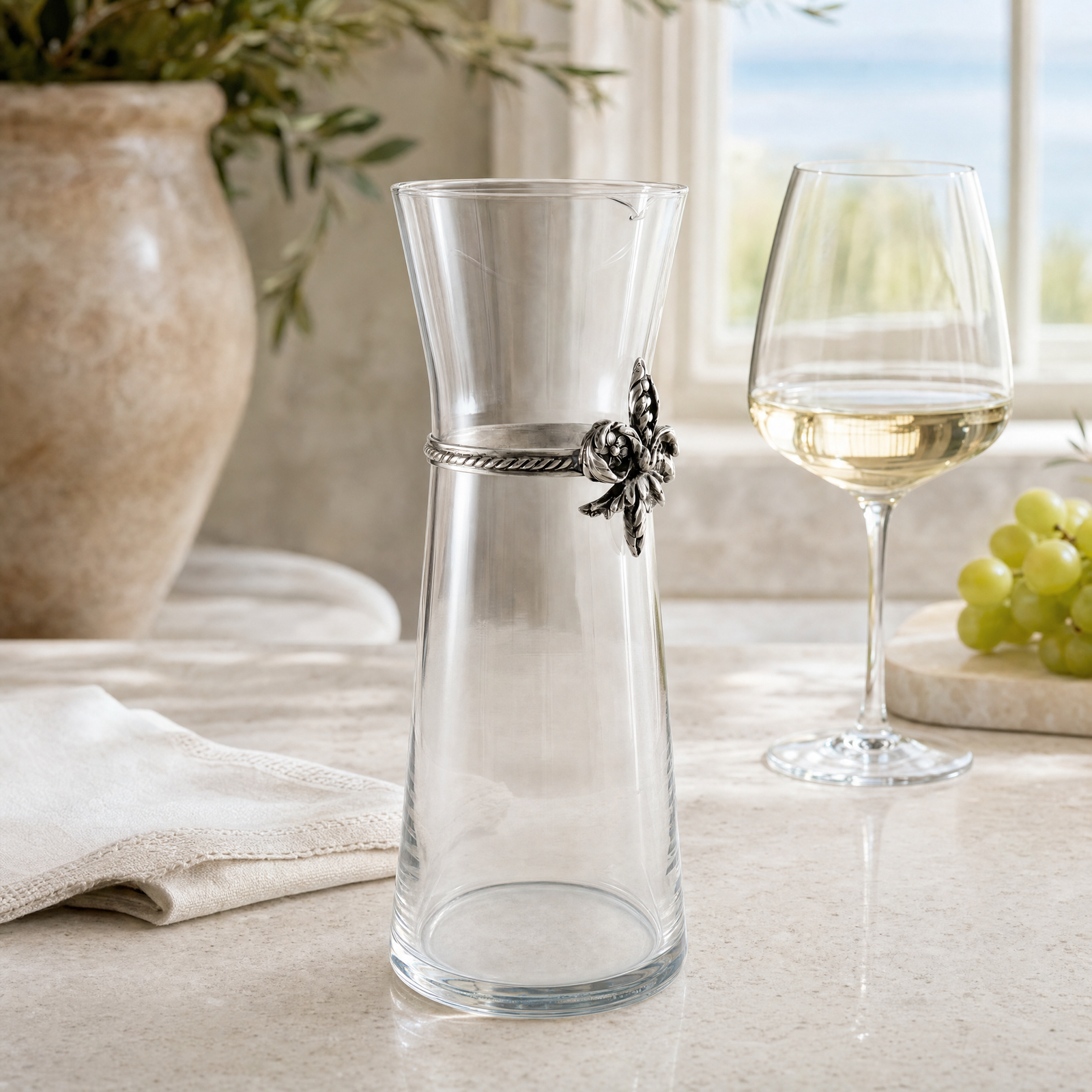 Fleur De Lis Wine Carafe 5