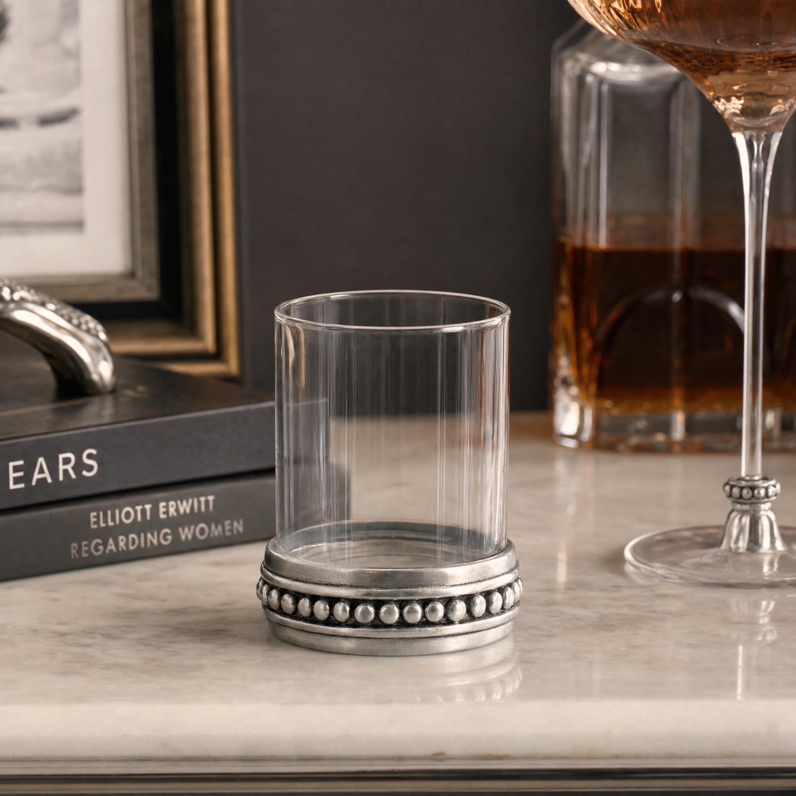 Medici Beading Double Old Fashion Bar Glass 4