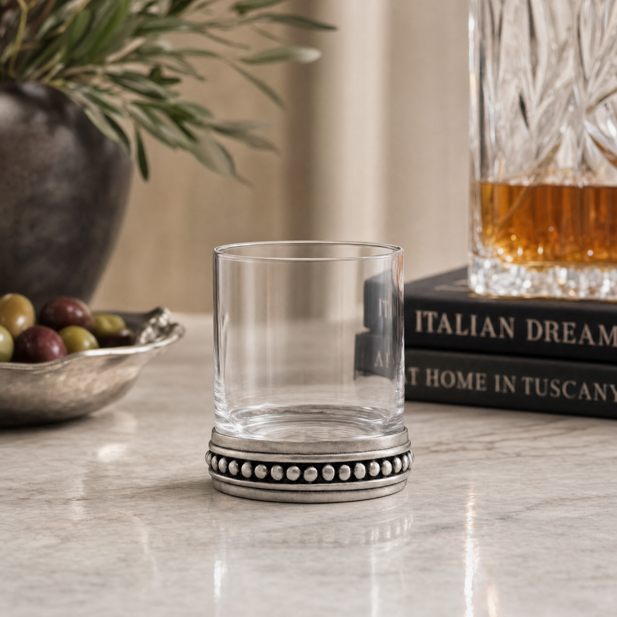 Medici Beading Double Old Fashion Bar Glass 5