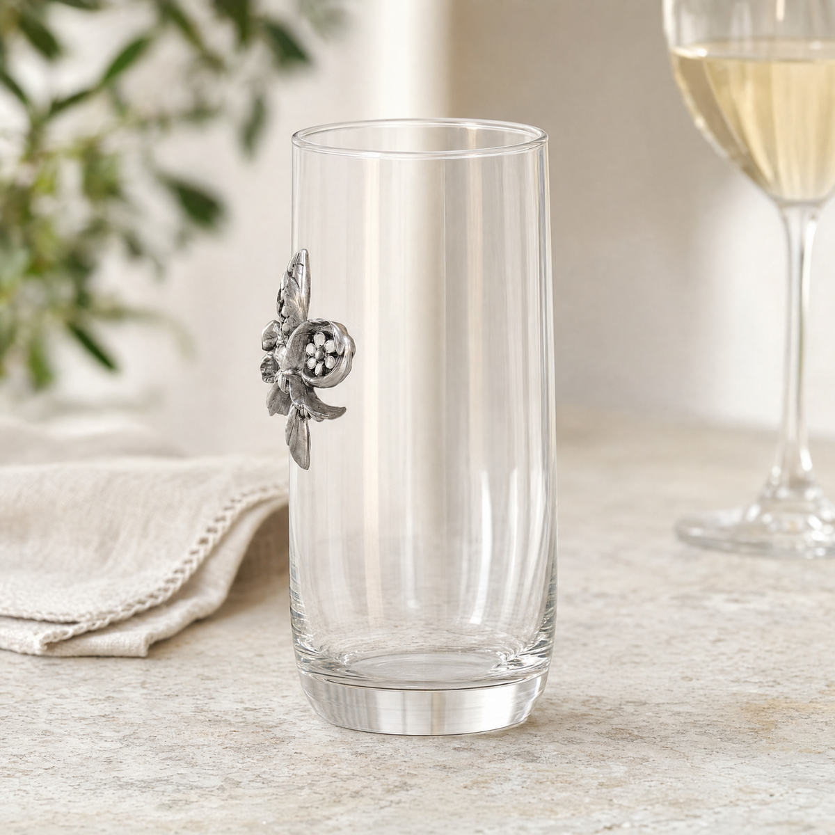 Fleur De Lis Ice Tea Glass 4