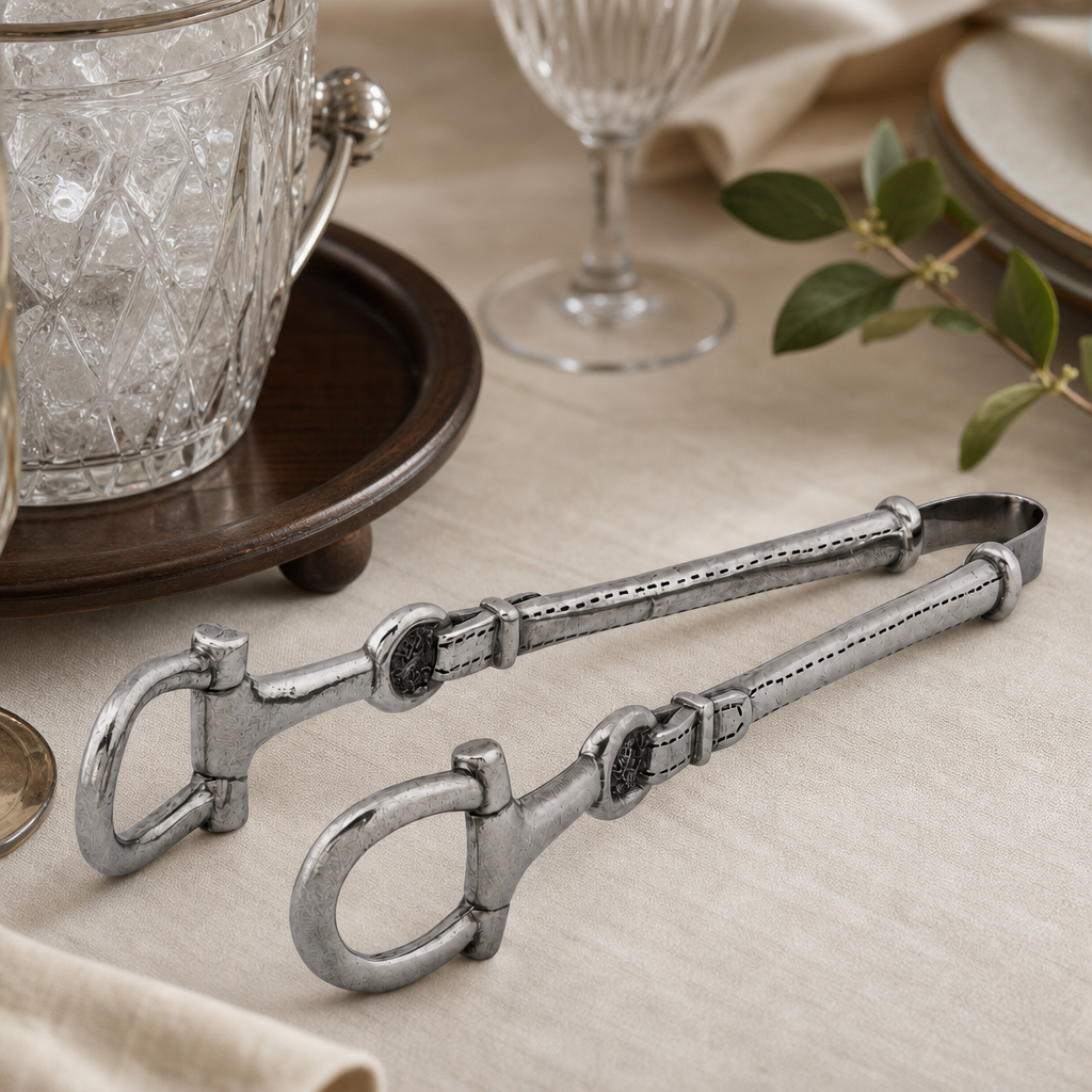 Equestrian Pewter Bit Ice Tong 6