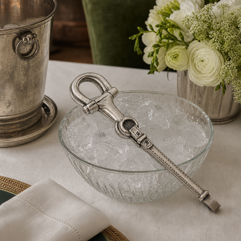 Equestrian Pewter Bit Ice Tong 9
