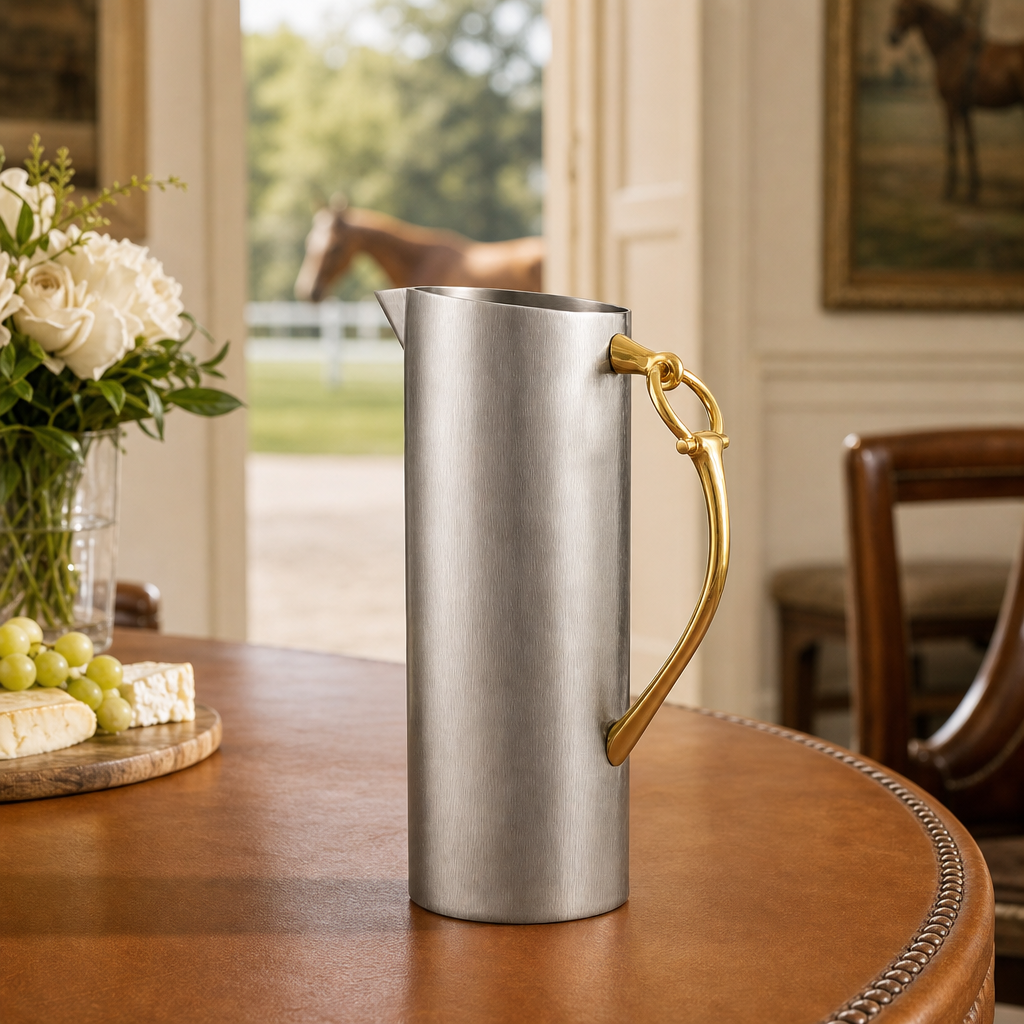 Equestrian Bit Handle Stainless Steel Pitcher 4