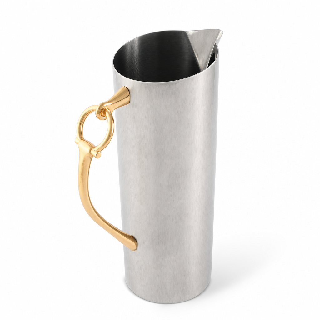 Equestrian Bit Handle Stainless Steel Pitcher 6