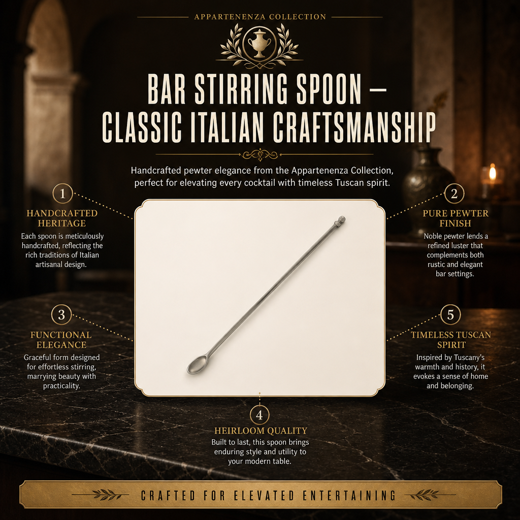 Bar Stirring Spoon — Classic Italian Craftsmanship