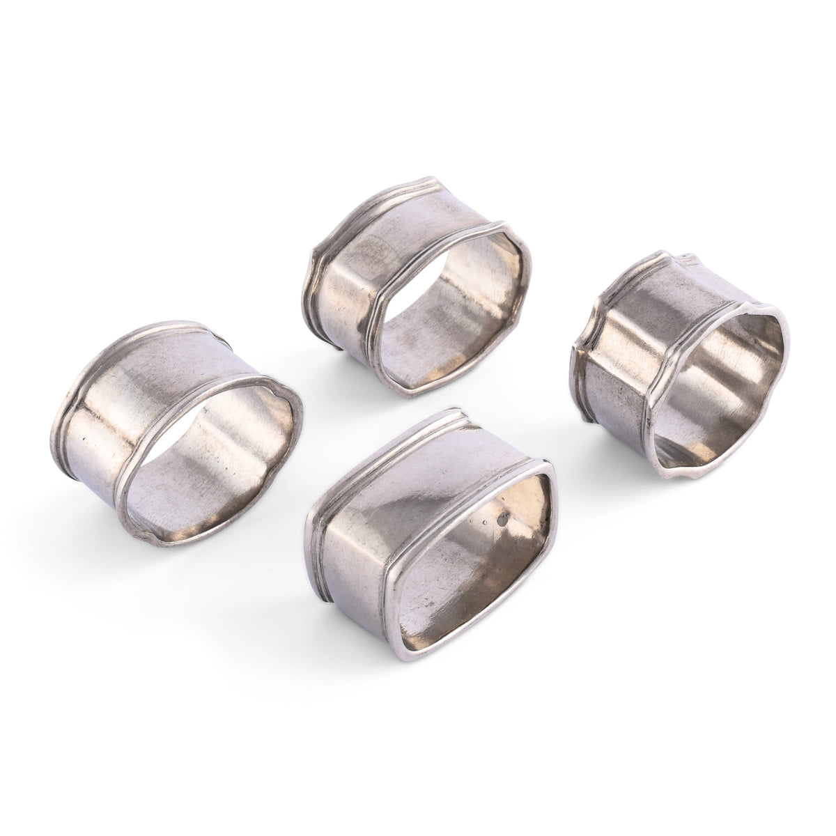 Pewter Classic Napkin Ring Set (4)