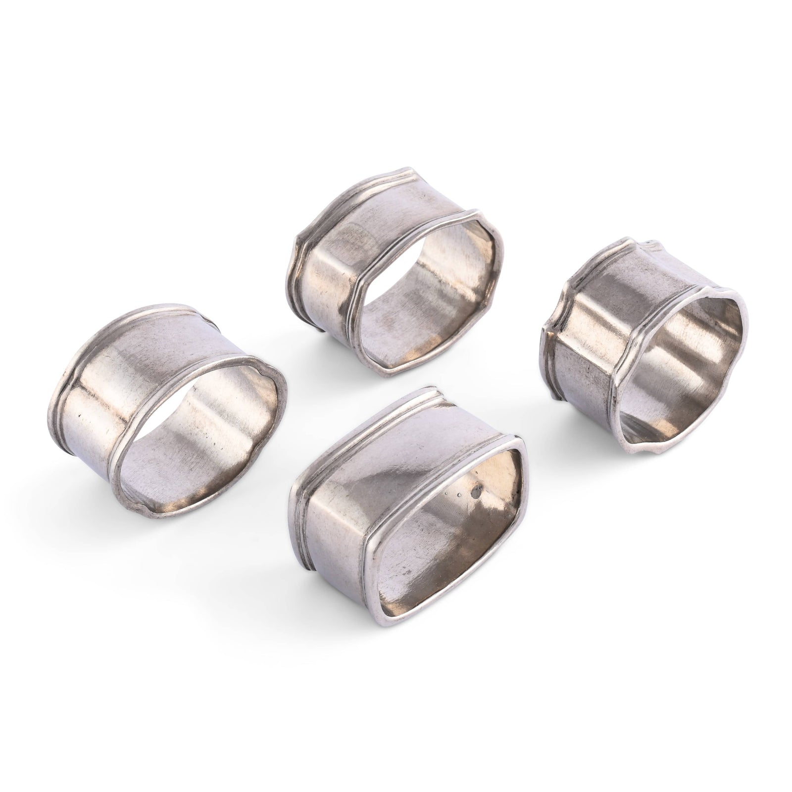 Pewter Classic Napkin Ring Set (4)