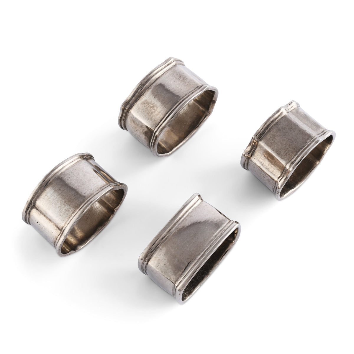 Pewter Classic Napkin Ring Set (4)