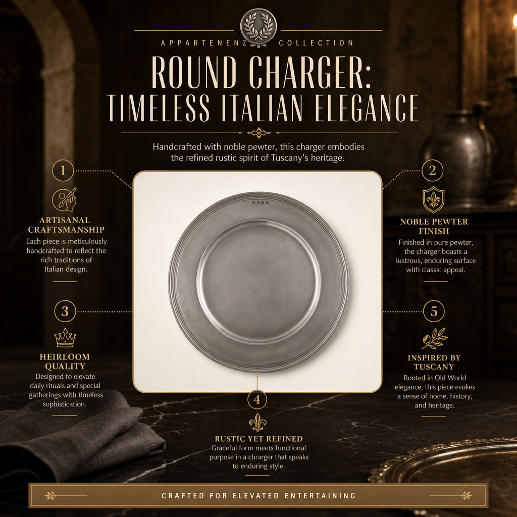 Round Charger: Timeless Italian Elegance