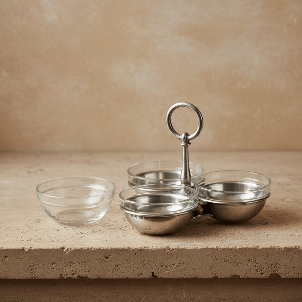 Pewter Condiment Trio