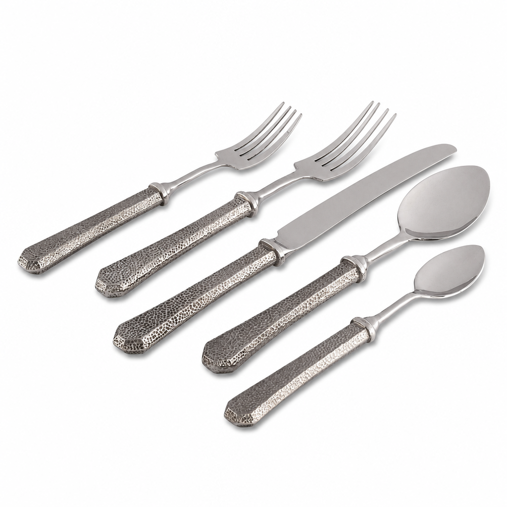 Hammered Flatware Set 1