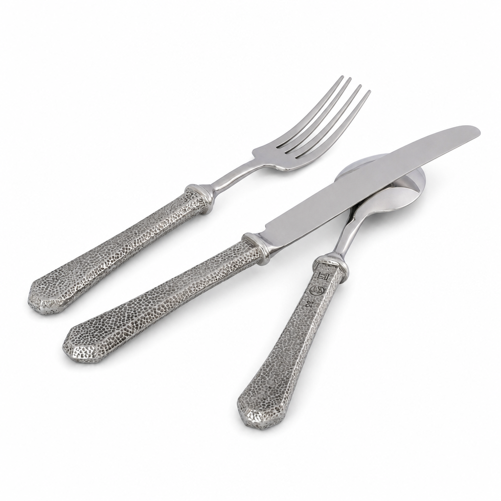 Hammered Flatware Set 8