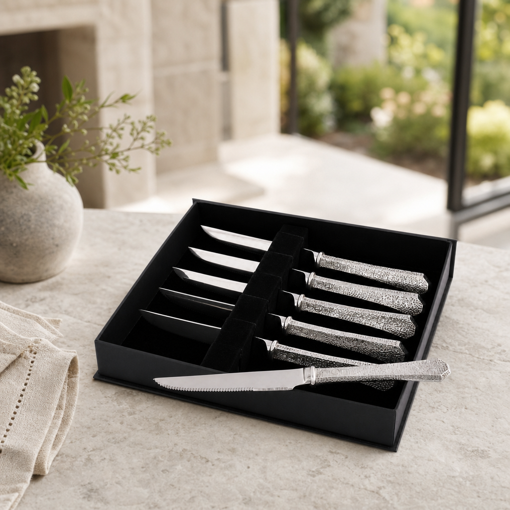 Hammered Steak Knife Set 1