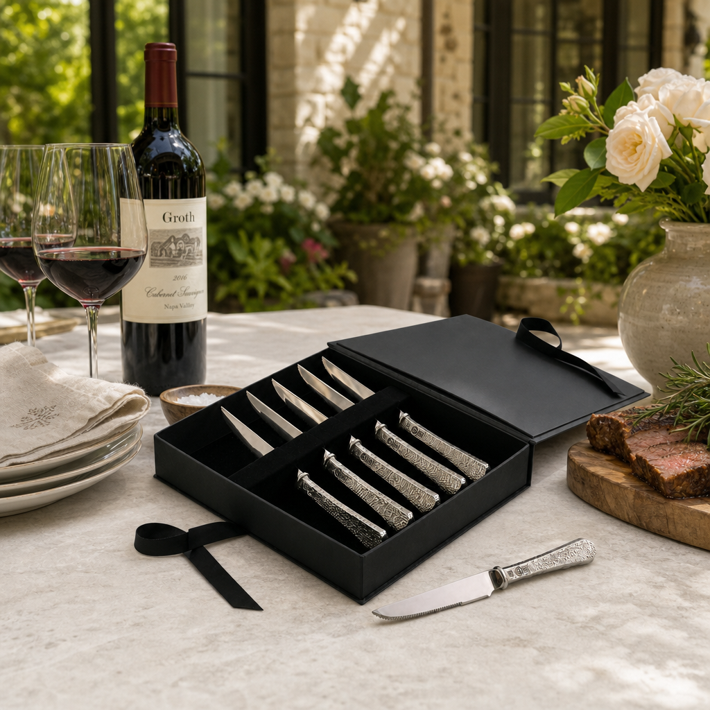 Hammered Steak Knife Set 7