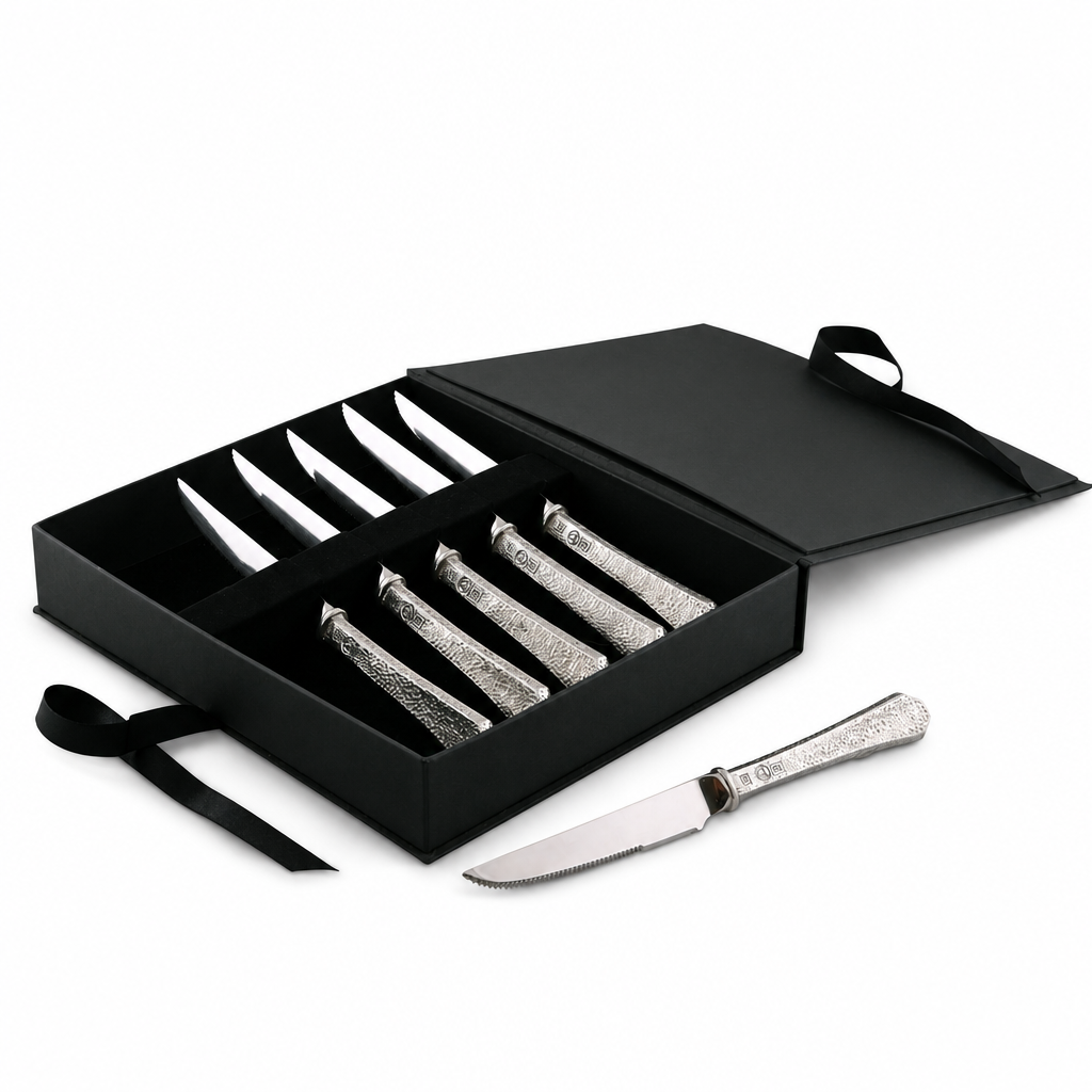 Hammered Steak Knife Set 10