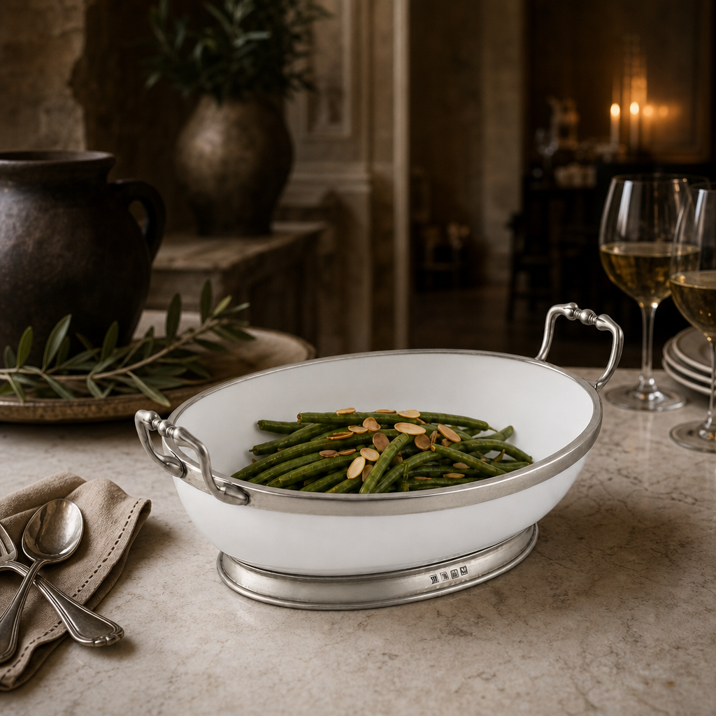 Oval Bowl Porcelain with Handles 7