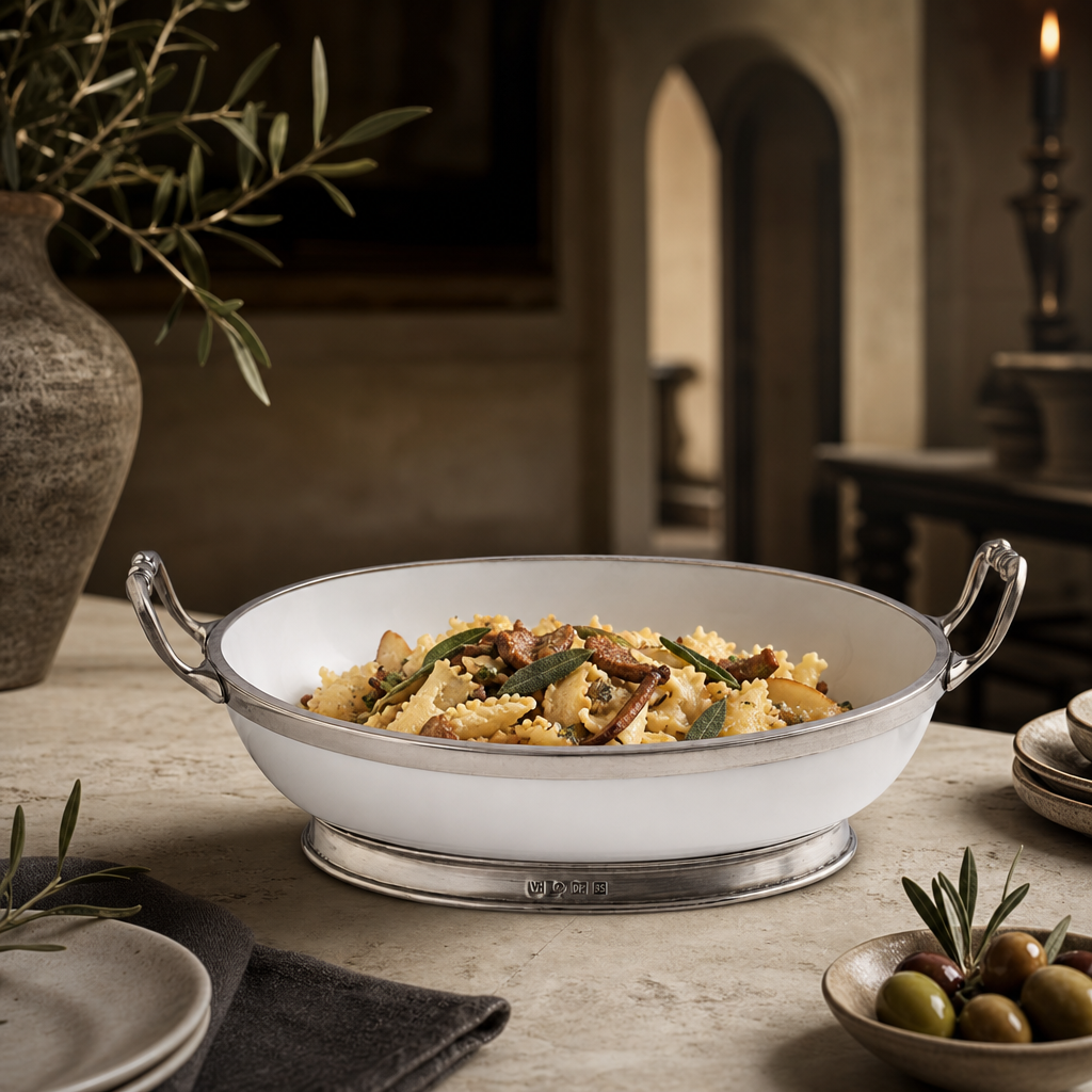 Oval Bowl Porcelain with Handles 9