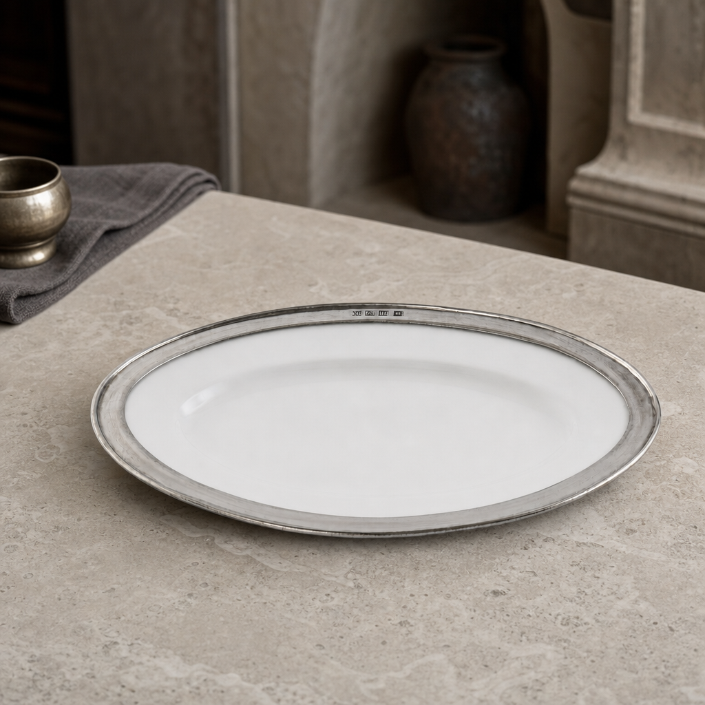 Oval Serving Platter Porcelain Small 5