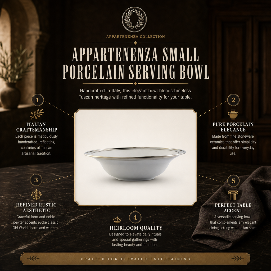 Appartenenza Small Porcelain Serving Bowl