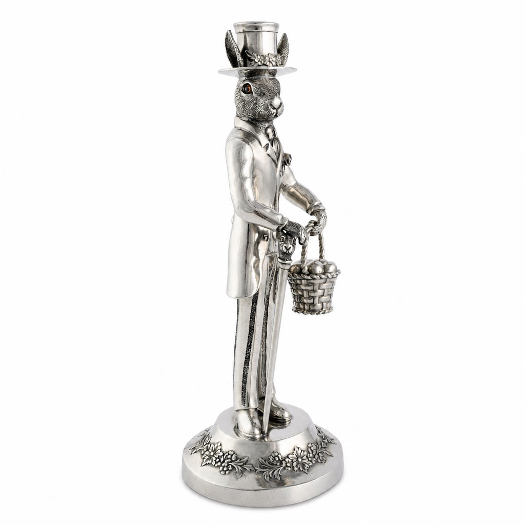 Gentleman Hare Tall Candlestick 1