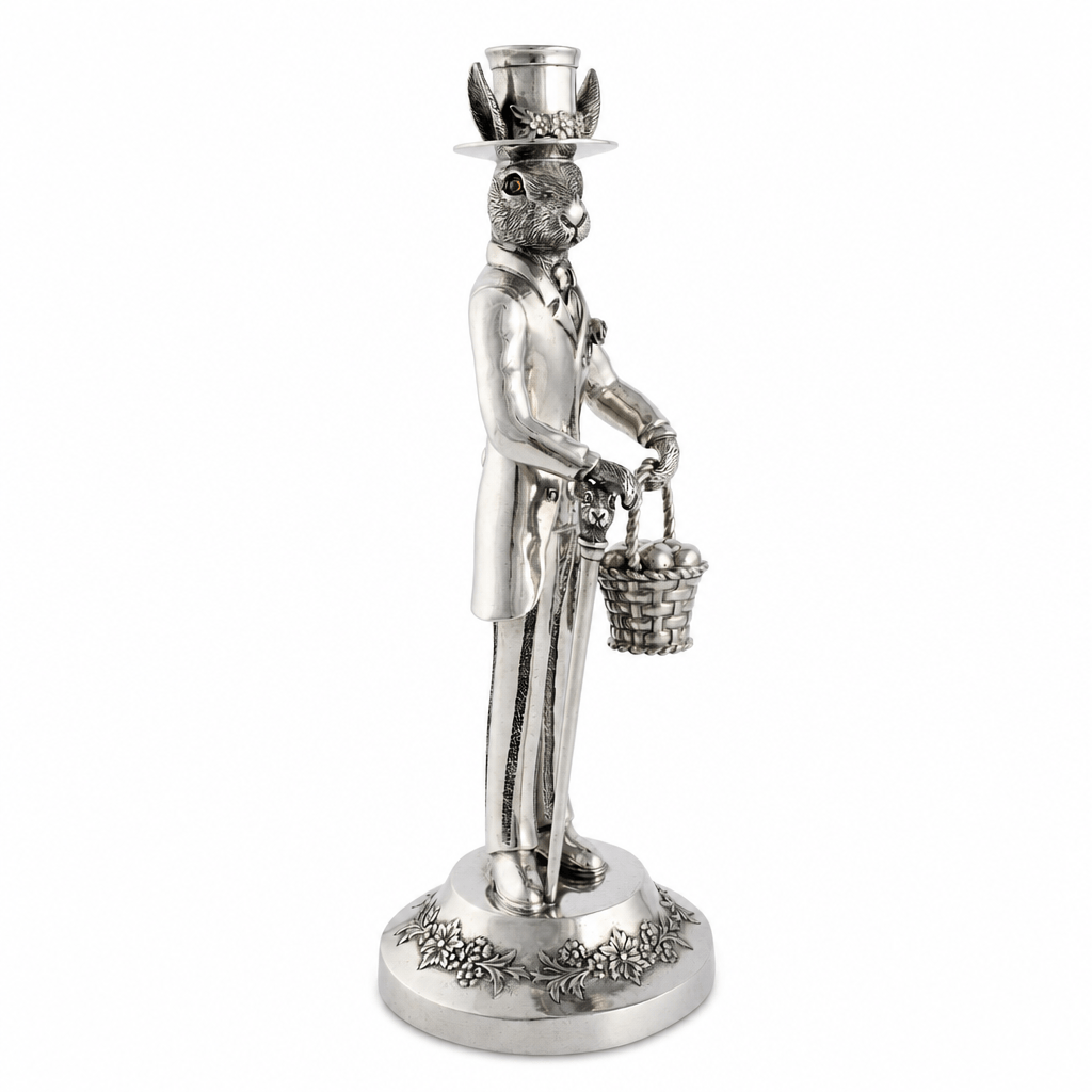 Gentleman Hare Tall Candlestick 1