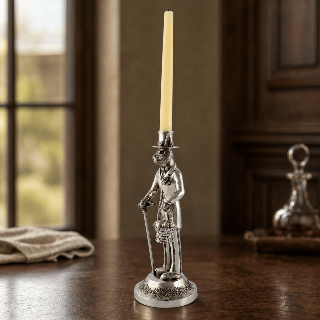 Gentleman Hare Tall Candlestick 5
