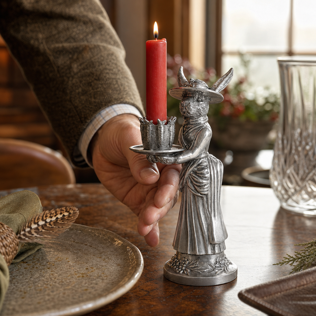 Lady Hare Short Candlestick 6