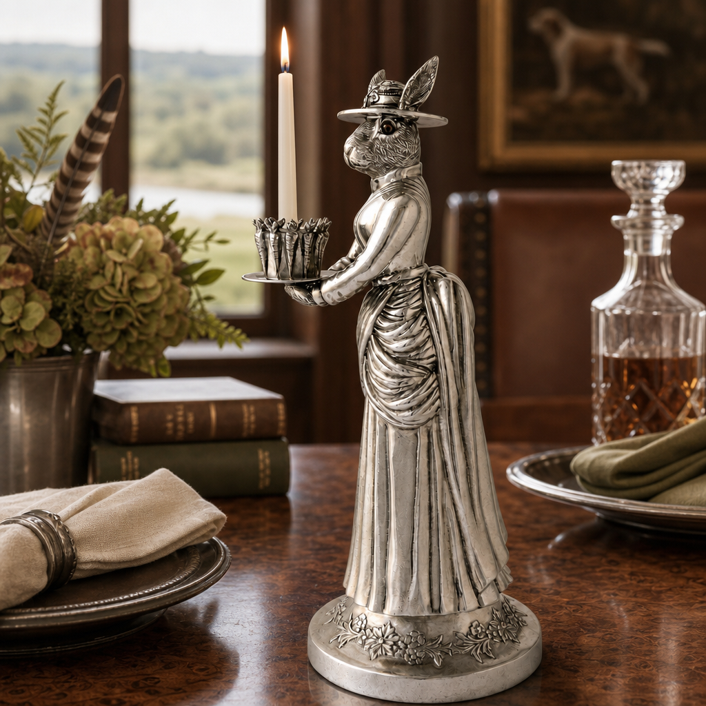 Lady Hare Tall Candlestick 7