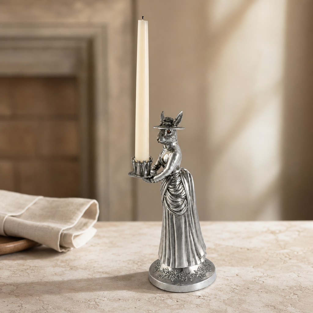 Lady Hare Tall Candlestick 4