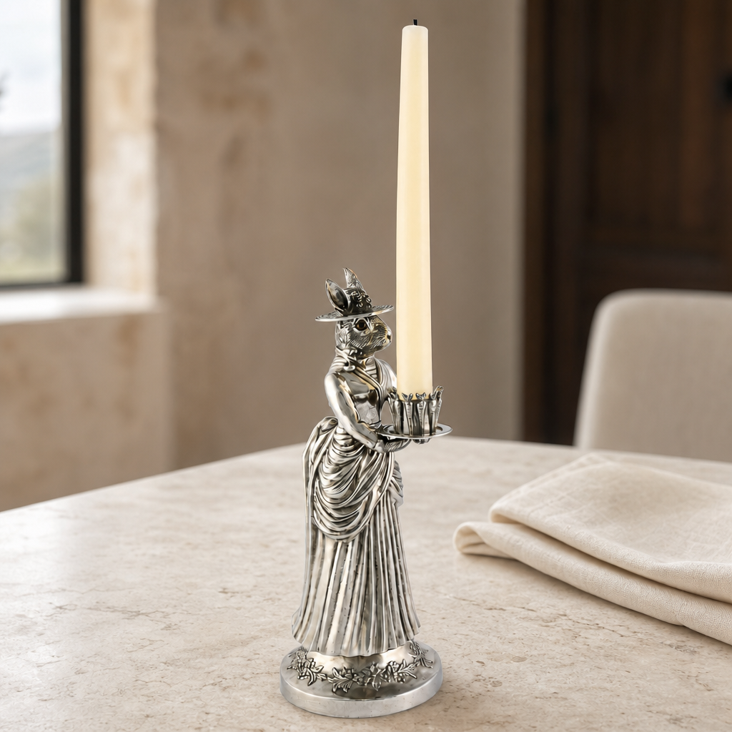 Lady Hare Tall Candlestick 5