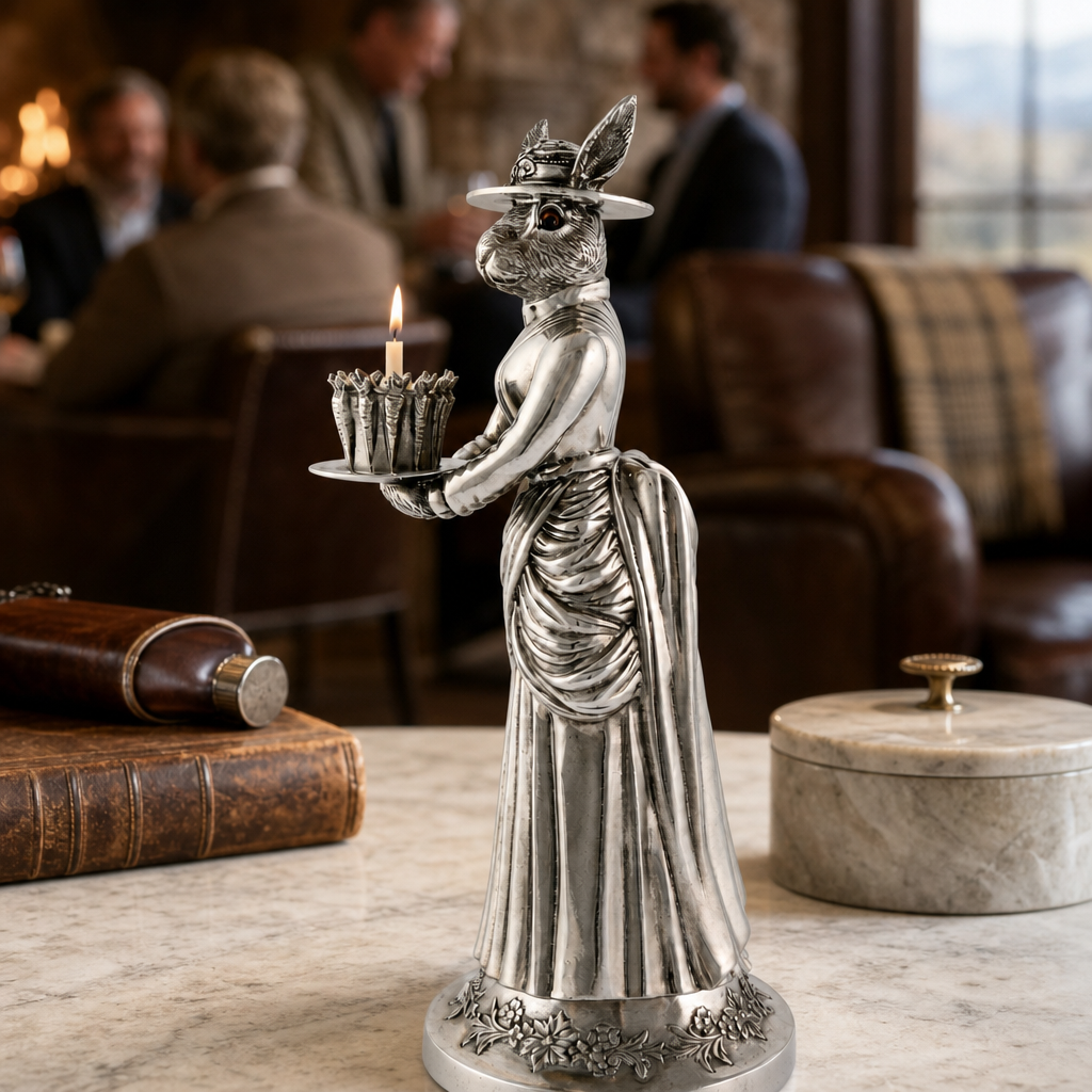 Lady Hare Tall Candlestick 6