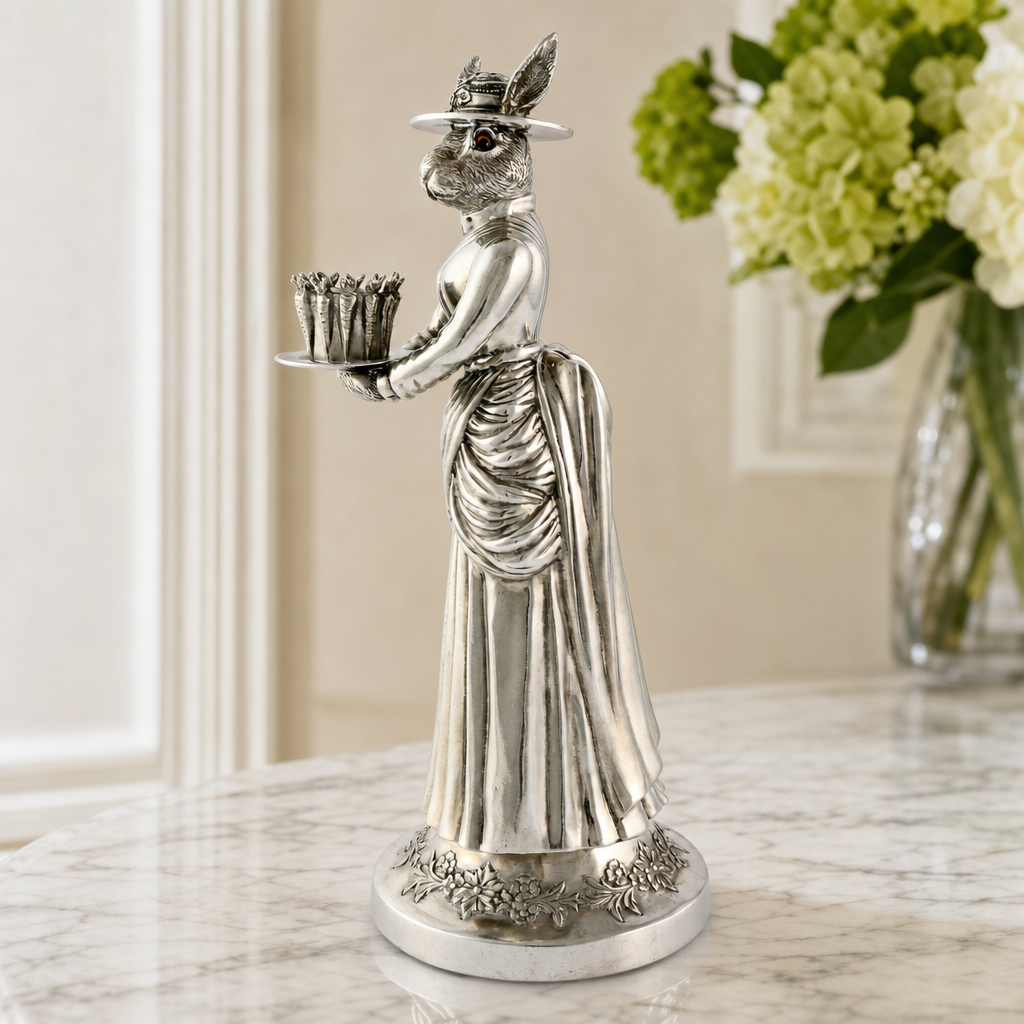 Lady Hare Tall Candlestick 9