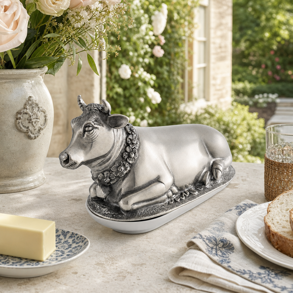 Mabel Cow Butter Dish 8