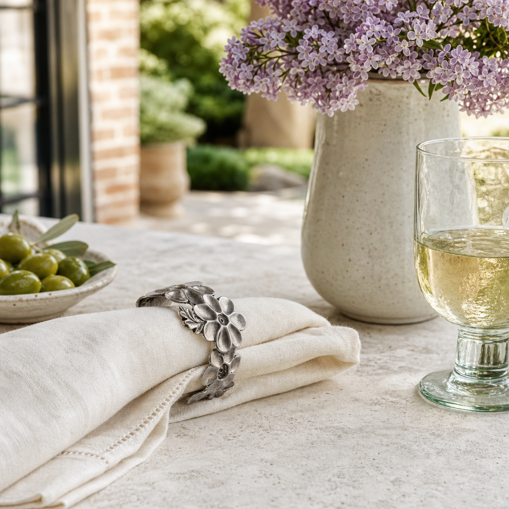 Lilacs Napkin Ring 8