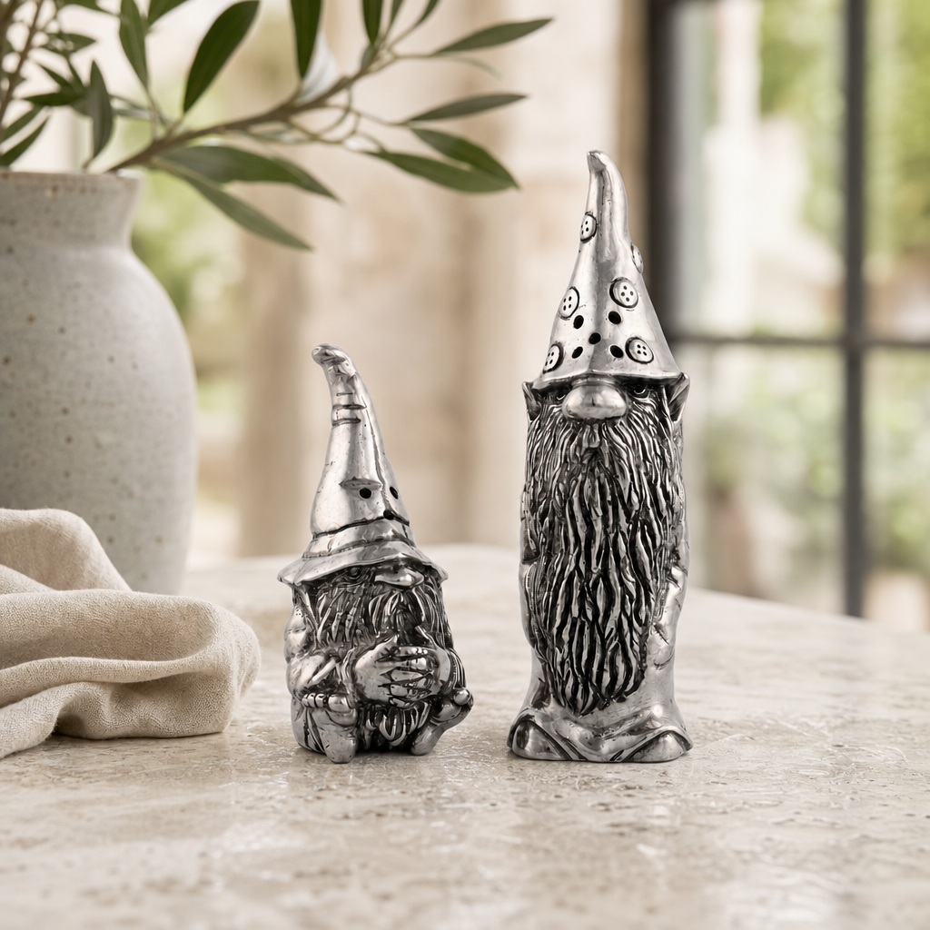 Gnome Pewter Salt and Pepper 2
