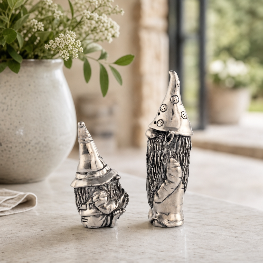 Gnome Pewter Salt and Pepper 3